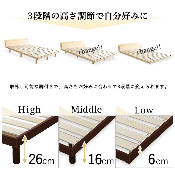 高さ3段階調整