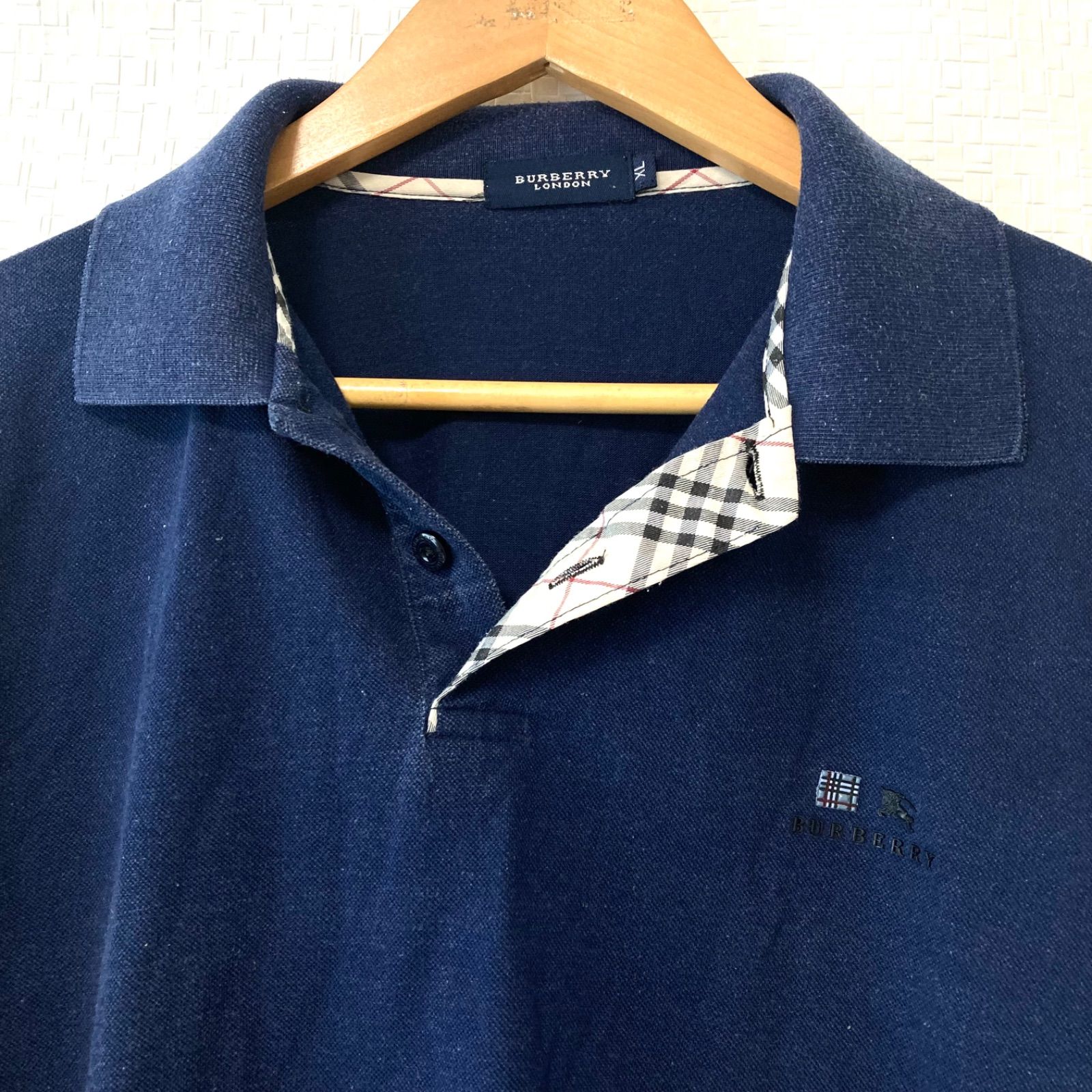 【極美品】Burberry バーバリー　ポロシャツ　ネイビー　XL 楽天市場】BURBERRY(バーバリー) ポロシャツ トップス チェック