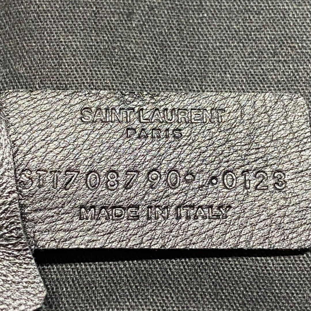 SAINT LAURENT YSLロゴ レディースブレスレット OS ブラック