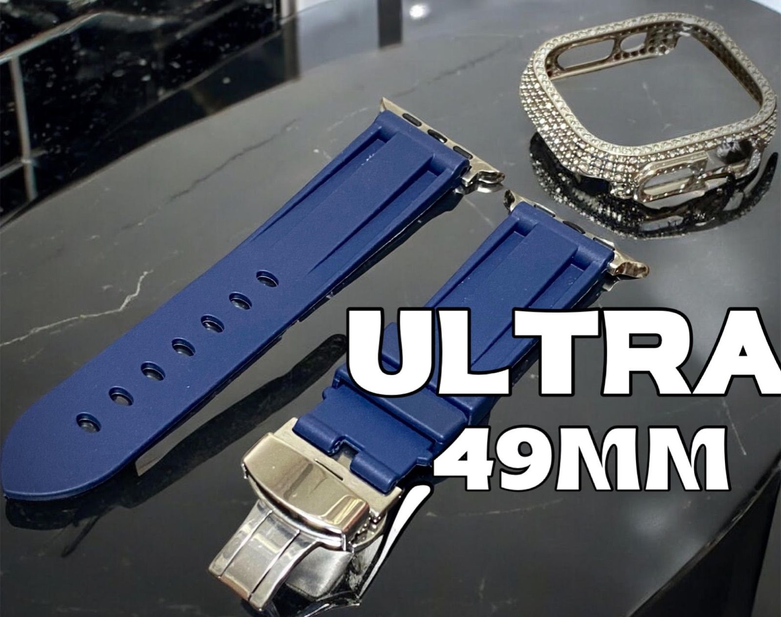 Ultra 49mm アップルウォッチ ケースキラキラ カスタム カバー Apple Watch ウルトラ ウルトラ2 メンズ レディース 34