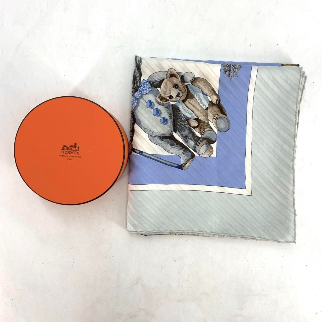 エルメス スカーフ テディベア カレ シルク ストール クマ FN72 - メルカリ