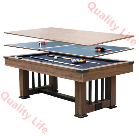 リーインワン多機能卓球テーブル ビリヤードテーブル ダイニングテーブル8フィート2.4M屋内レジャー製品 オフィスおよび家族レジャー