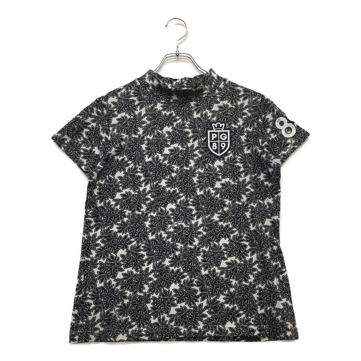 PEARLY GATES ネイビー 半袖モックシャツ レディース 中古 レディース パーリーゲイツ PEARLY GATES 半袖シャツ 1(M