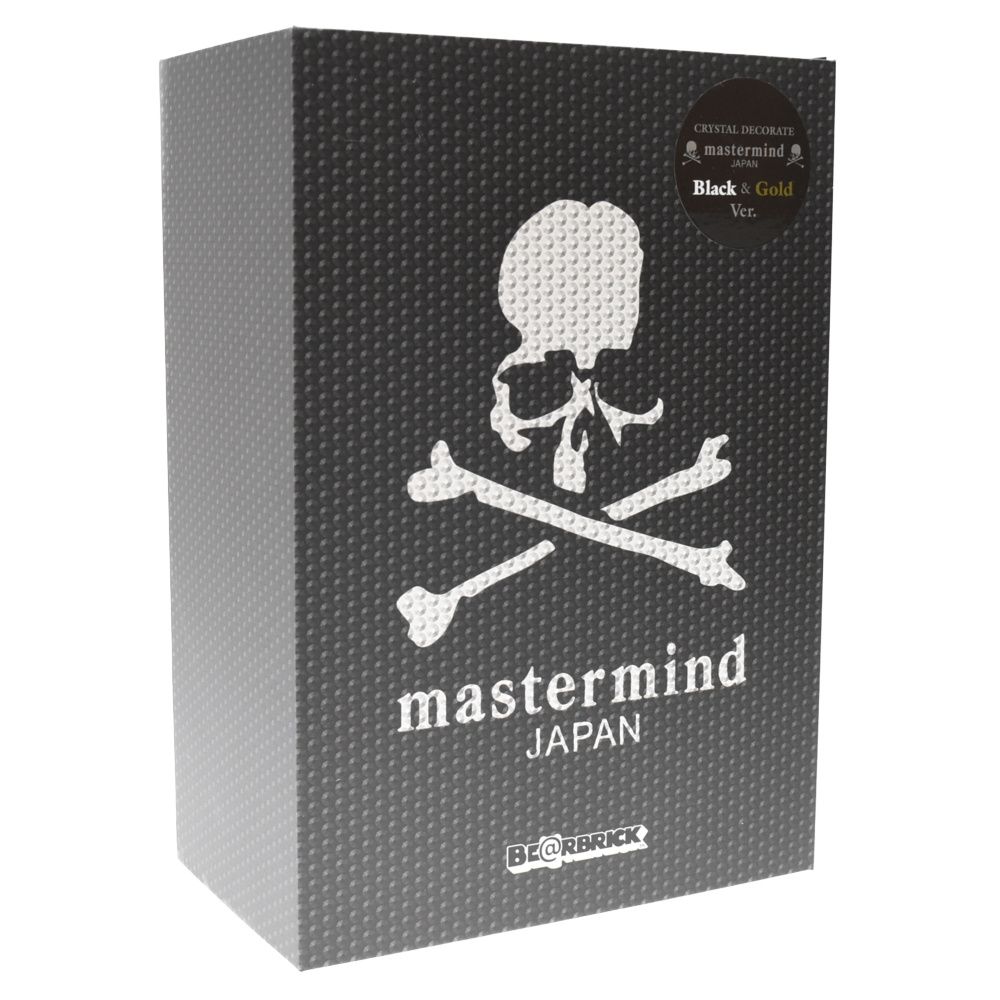 MEDICOM TOY (メディコムトイ) CRYSTAL DECORATE mastermind JAPAN BE@RBRICK 400%  BLACK u0026 GOLD Ver. クリスタル デコレイト マスターマインド ジャパン ベアブリック フィギュア 人形