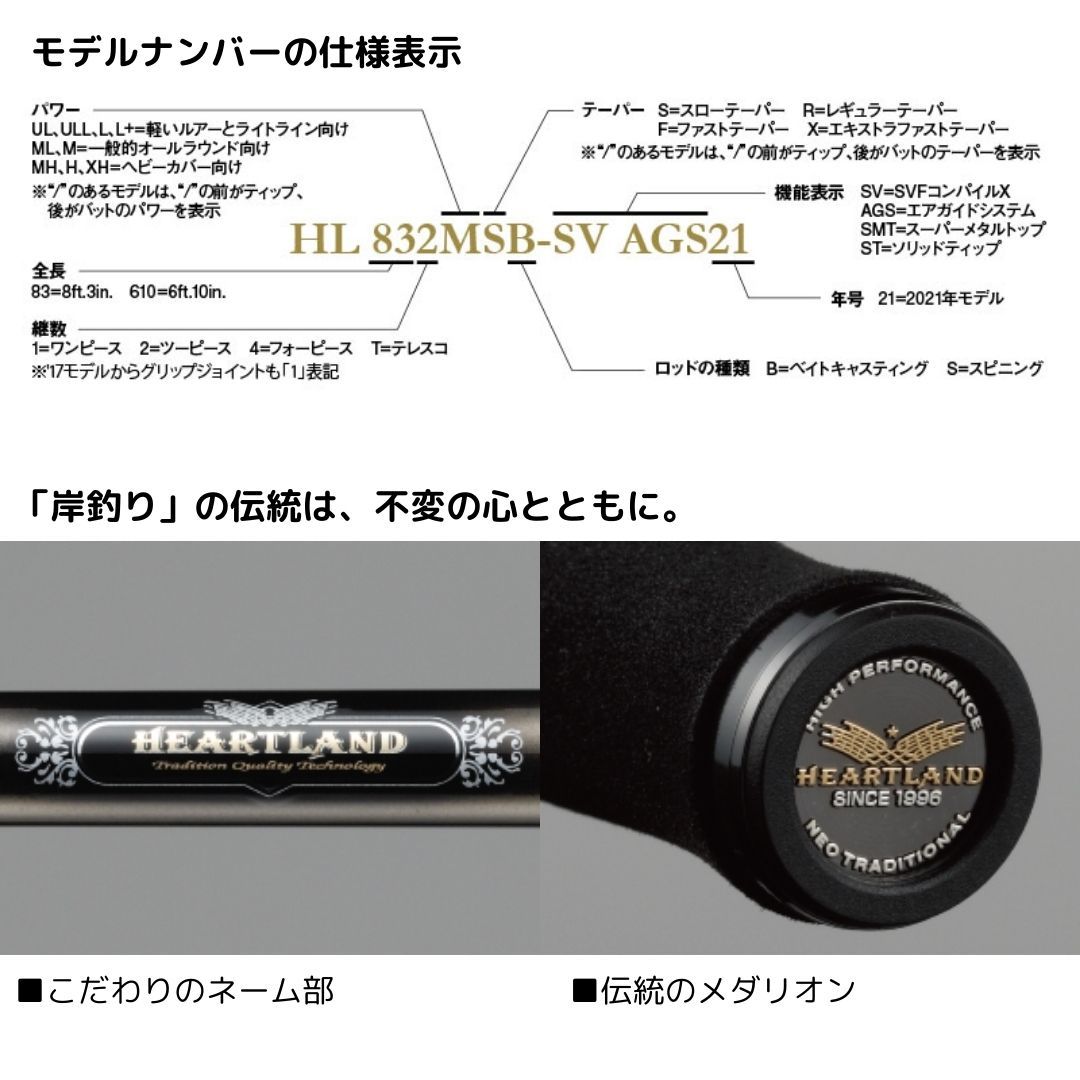 ハートランド AGS （スピニングモデル） 772MFS-SV AGS17 DAIWA