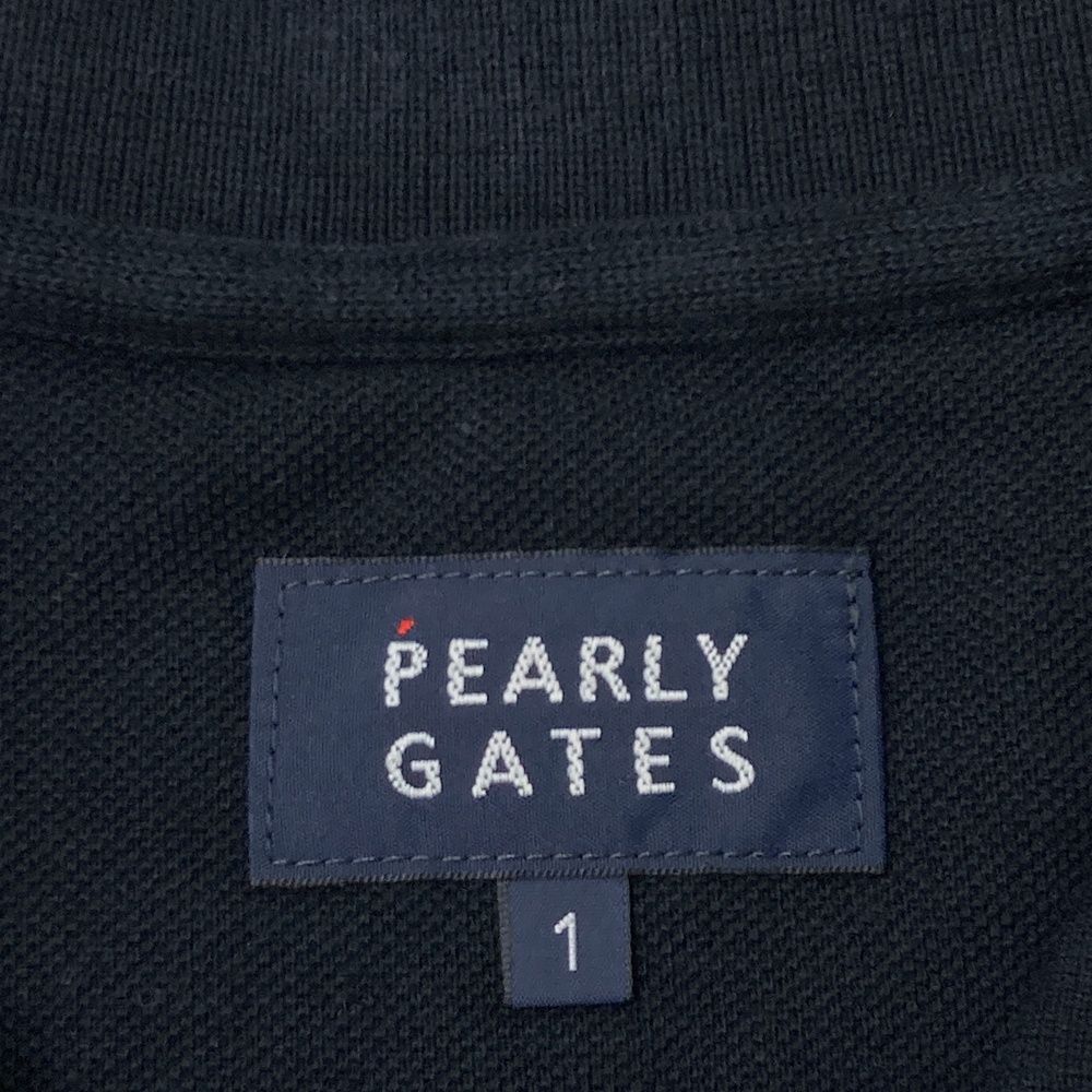 サイズ：1 PEARLY GATES パーリーゲイツ 半袖ポロシャツ 刺繍