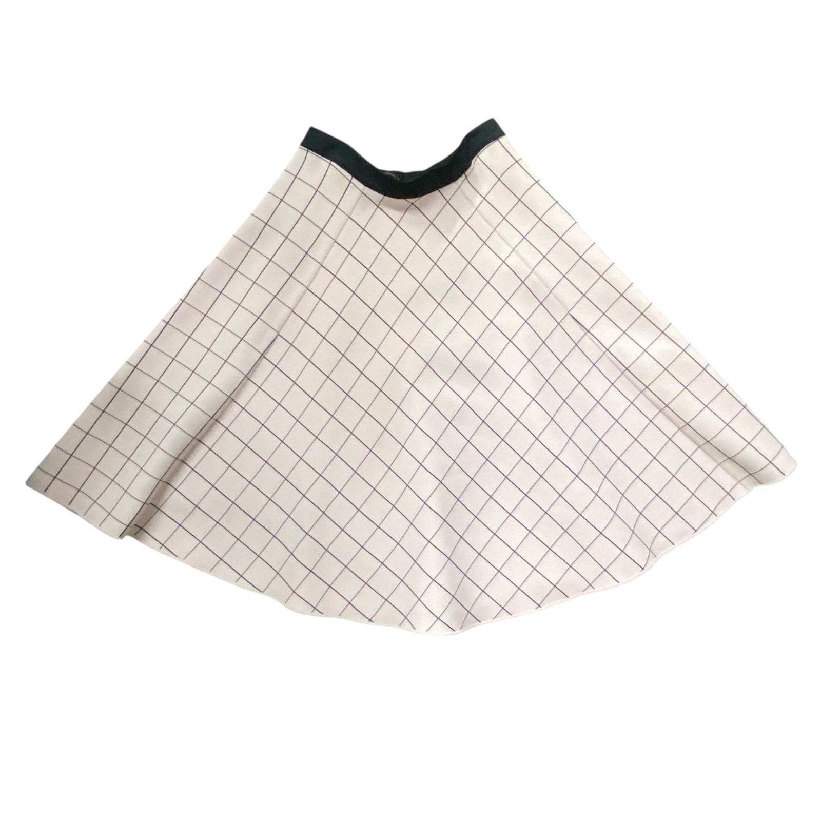 フェンディ FENDI ミニスカート フレア 格子柄 ライトピンク 38,S,7号