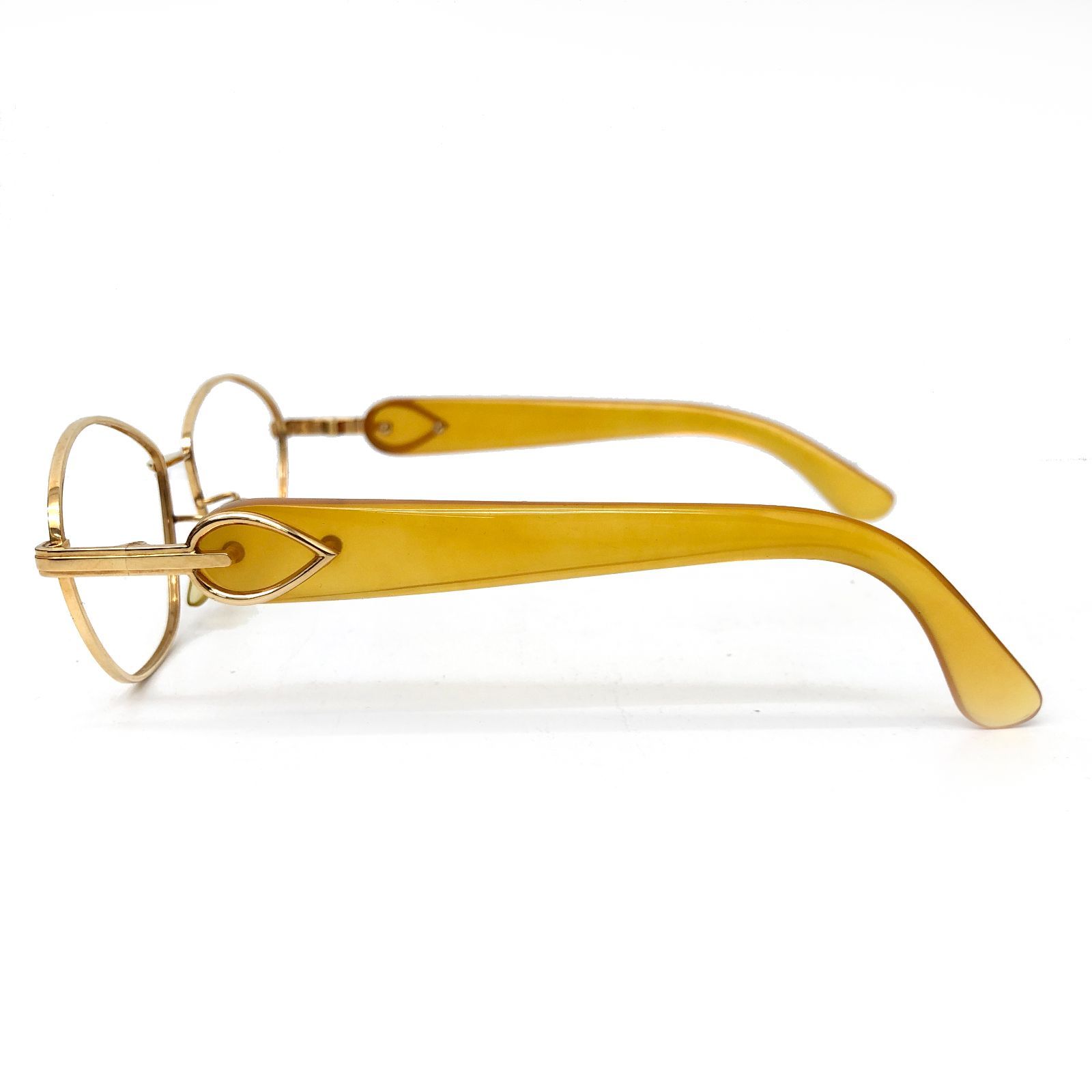 K18 べっ甲 メガネフレーム レンズなし 34.0g ソーティング付き