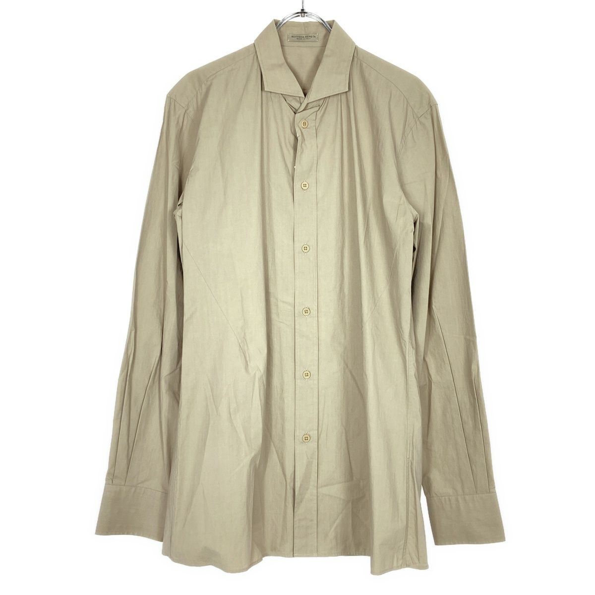 BOTTEGA VENETA ボッテガヴェネタ カッタウェイ コットンシャツ 322566 VZDQ2 ブラウン 39