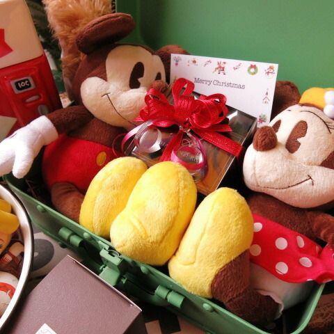 クリスマスプレゼント ディズニー 花 ミッキー ミニー ぬいぐるみ