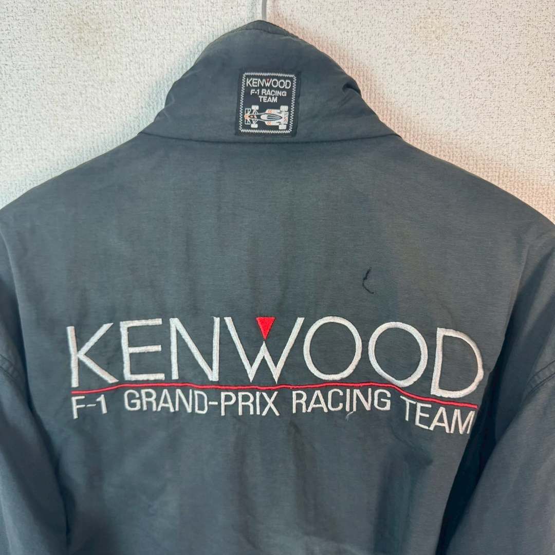 KENWOOD ケンウッド 90s レーシングジャケット 長袖 ワッペン ブラック