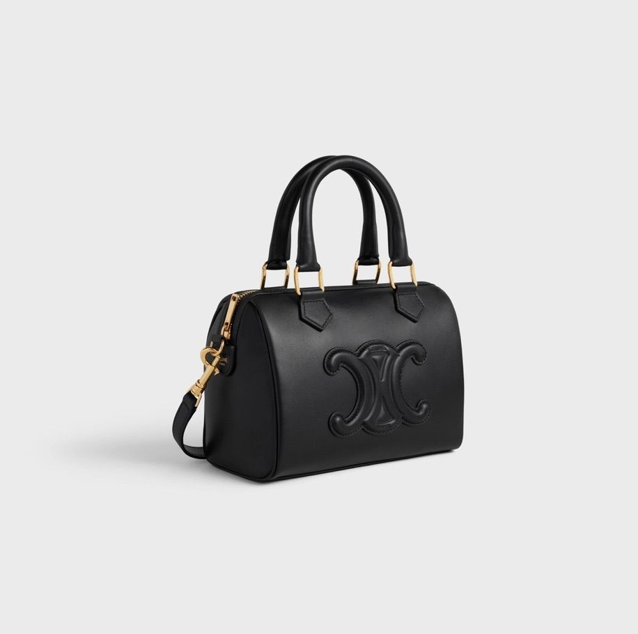 新品 CELINE セリーヌ スモール ボストン トリオンフ ブラック