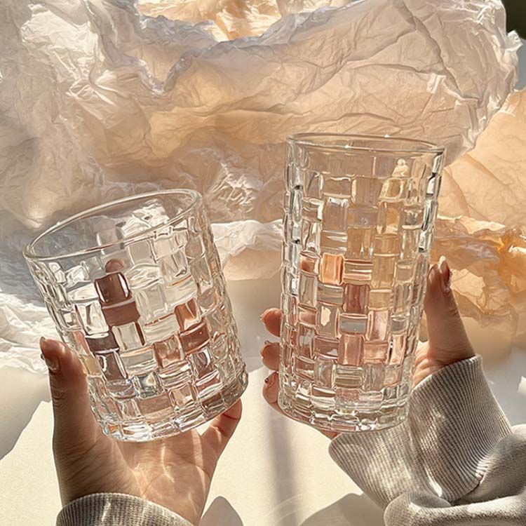 ウランガラス　グラス　ガラスカップ 2個セット 楽天市場】クリスタル ワイングラスセット 300ml (ダイヤライン