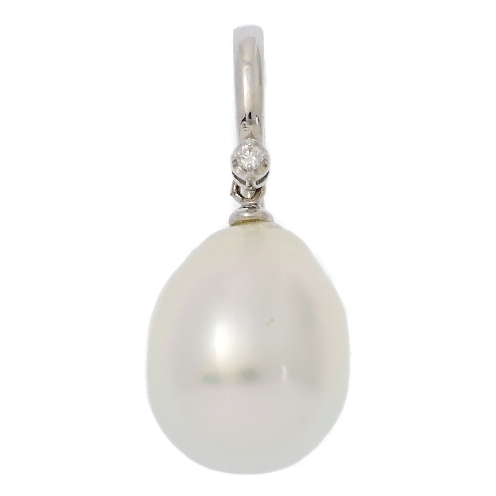 GWセール❣️Pt900 大きな白蝶南洋真珠15.2㍉絶品ダイヤ0.3ct whitepearl-miotsukushi-wg-1.