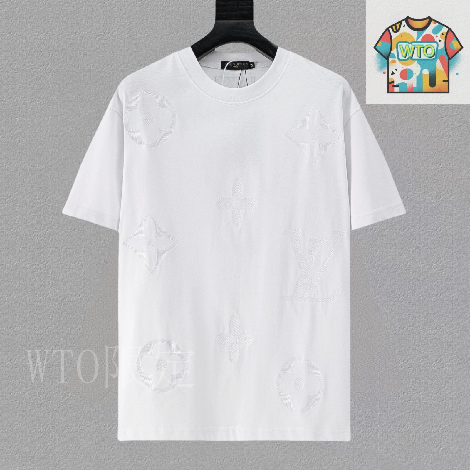 【Louis Vuitton】ルイヴィトン Tシャツ 白 ブラック刺繍 n2508-07-301913sh.jpg