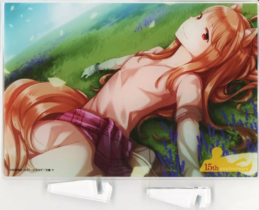 中古】アクリルスタンド・アクリルパネル ホロ(15th記念イラスト) 文倉