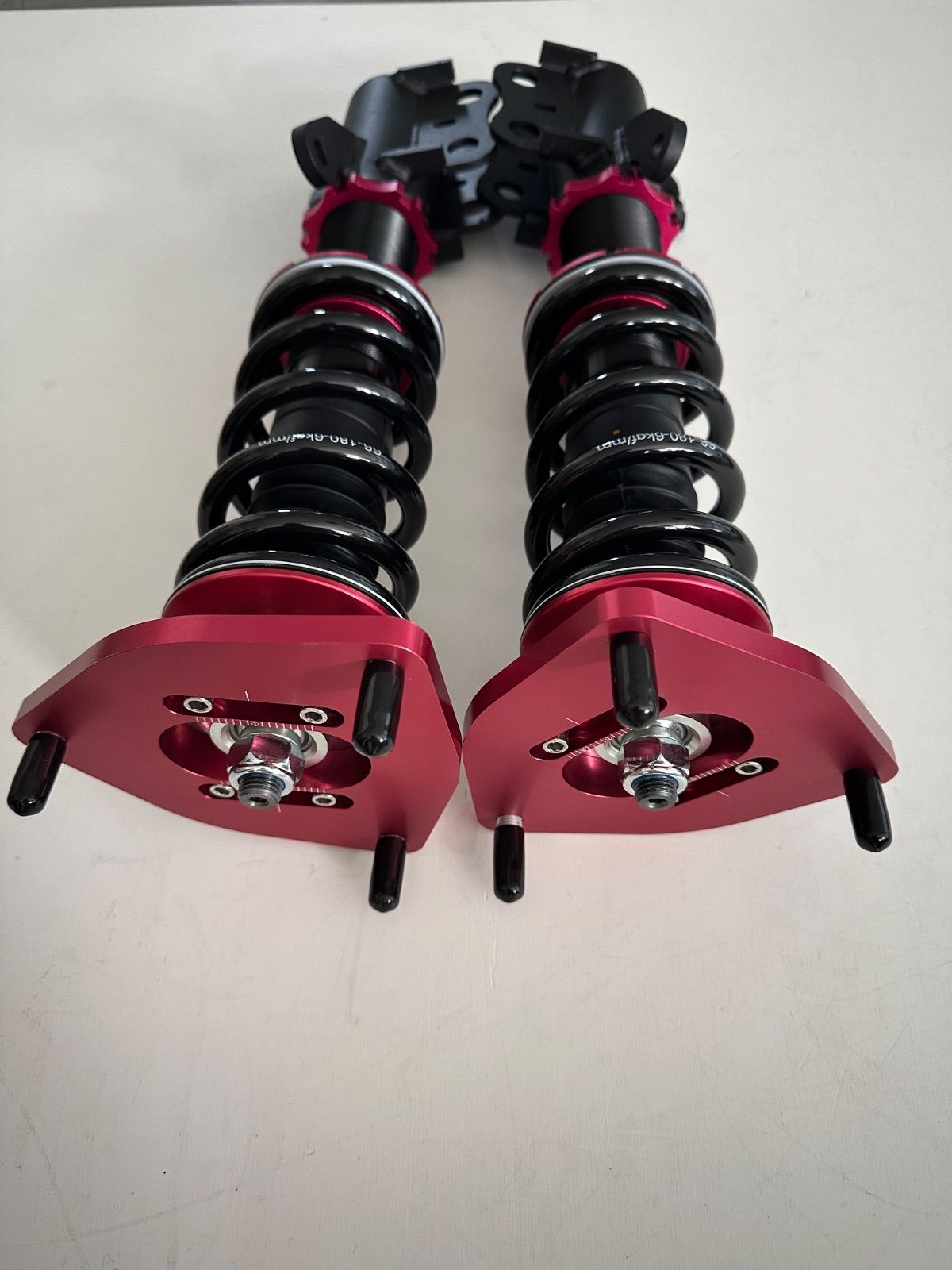 50プリウスピロアッパーキャンバー調整付きフルタップ減衰36段調整車高調フロント左右セット