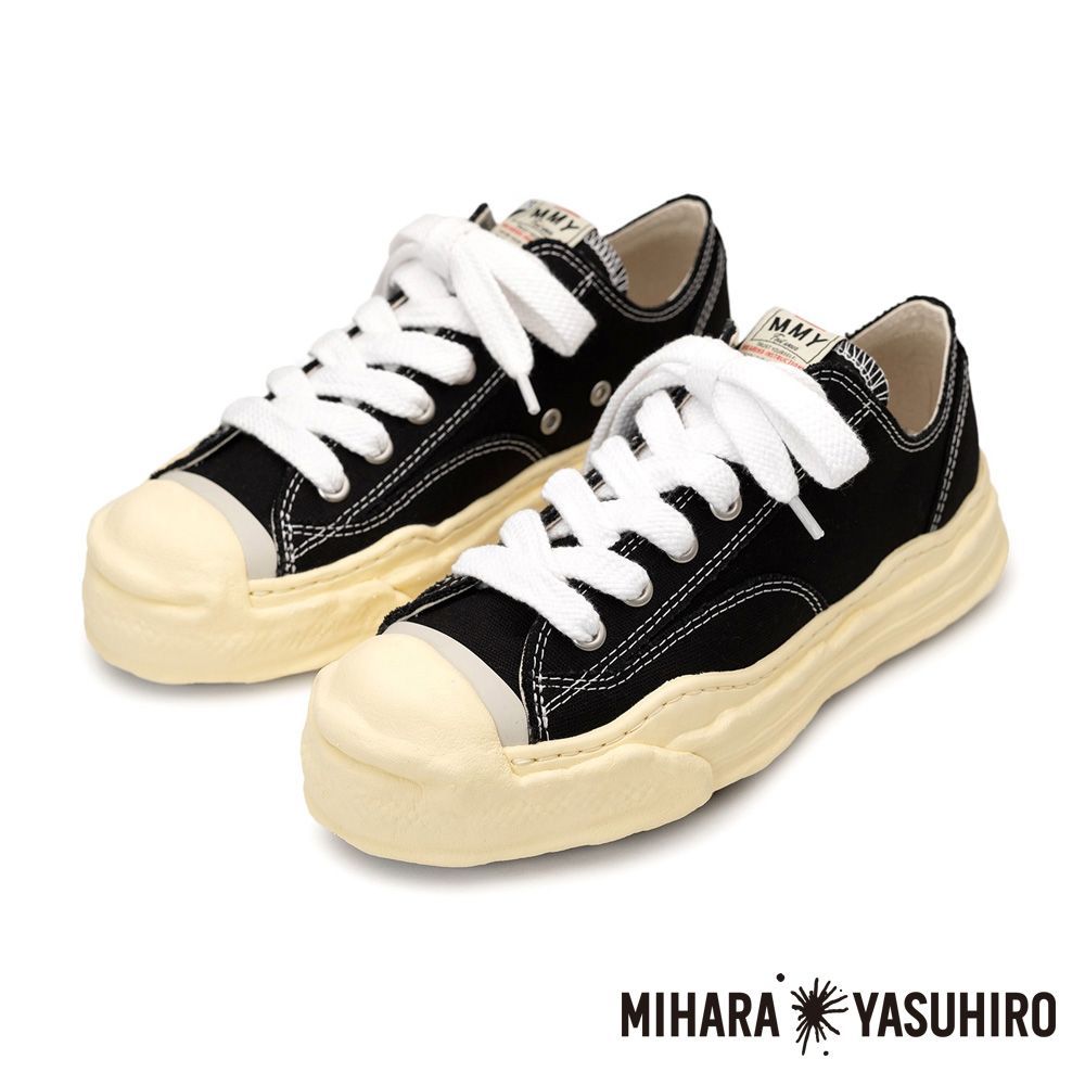Maison MIHARA YASUHIRO|メゾン ミハラヤスヒロ HANK ハンク VL original sole canvas lowcut sneaker - BLACK | A09FW734