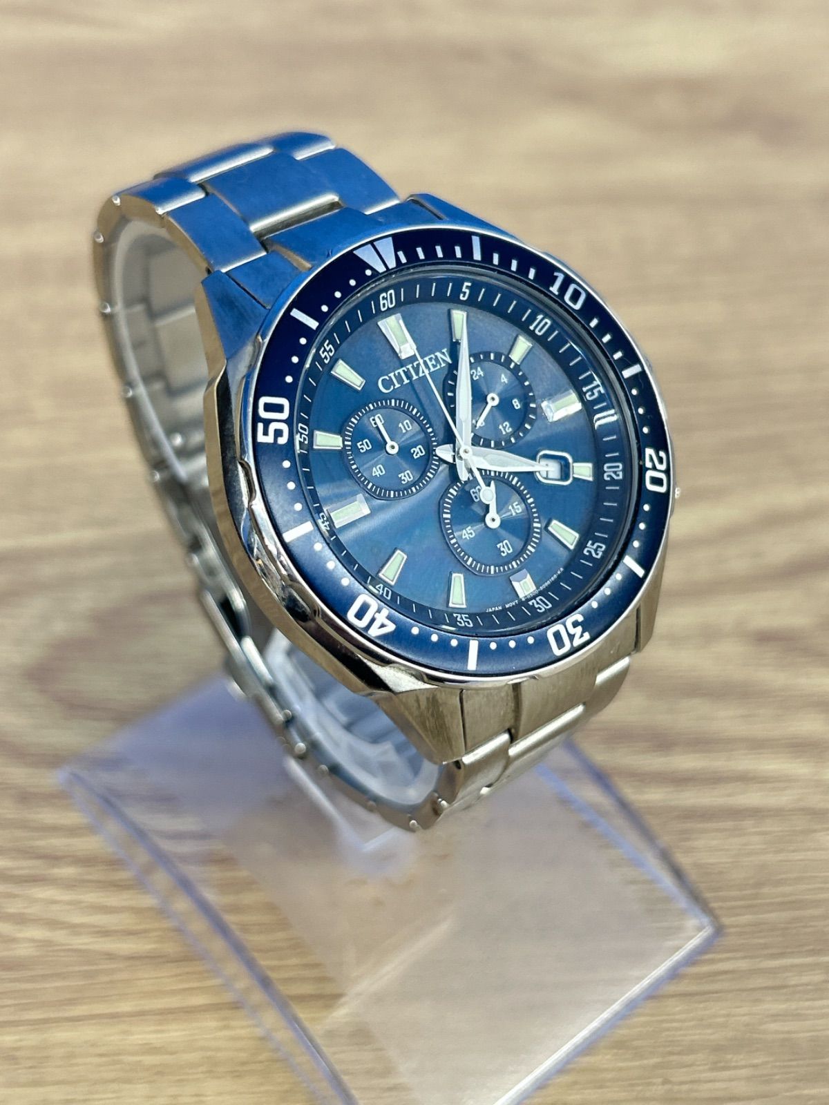 楽天市場】シチズン エコドライブ（ベルトカラーネイビー）（メンズ