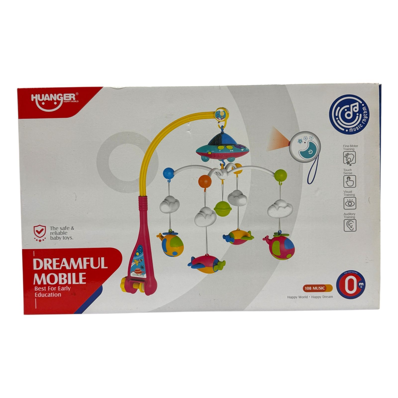 ベッドメリー HUANGER ベビートイ オルゴール リモコン付 【沖縄・離島配送不可】