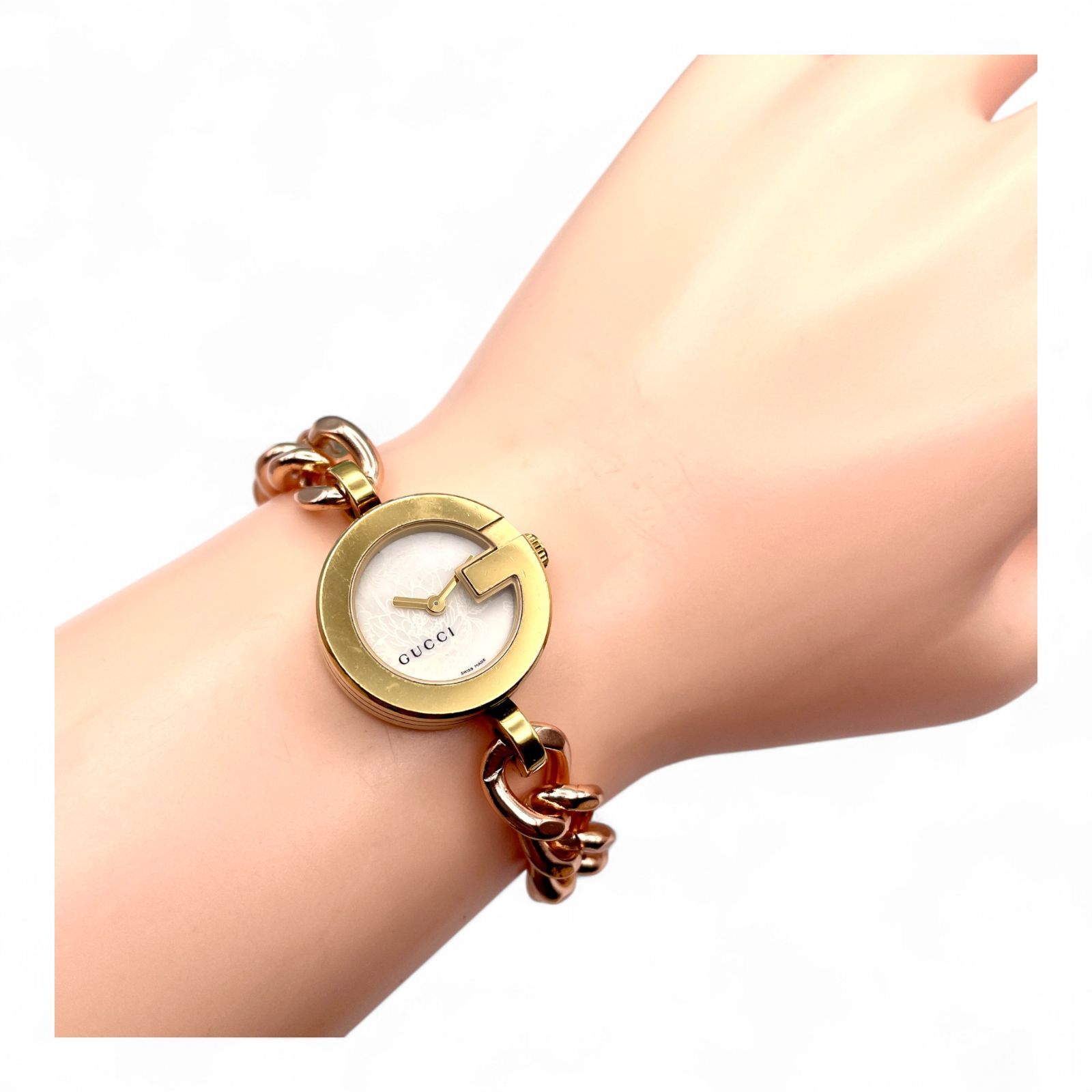 GUCCI グッチ 腕時計 チェーンブレスレット 稼働品 GUCCI グッチ 腕時計 チェーンブレスレット 稼働品 GUCCI