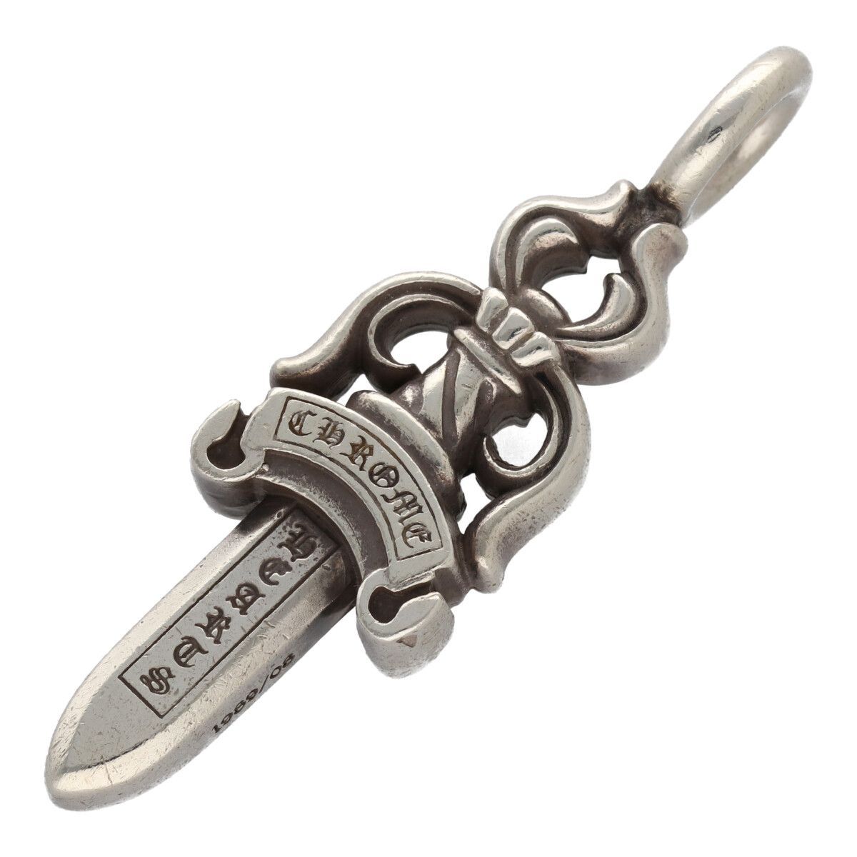 CHROME HEARTS クロムハーツ ダブルダガー SV925 シルバー ネックレス ペンダント トップ チャーム 25015548 RS