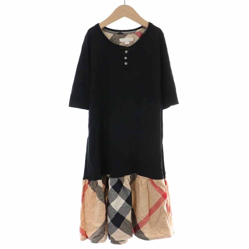 バーバリーチルドレン　フレアスリーブ ワンピース ノバチェック　メガチェック バーバリー チルドレン BURBERRY CHILDREN キッズ フレア