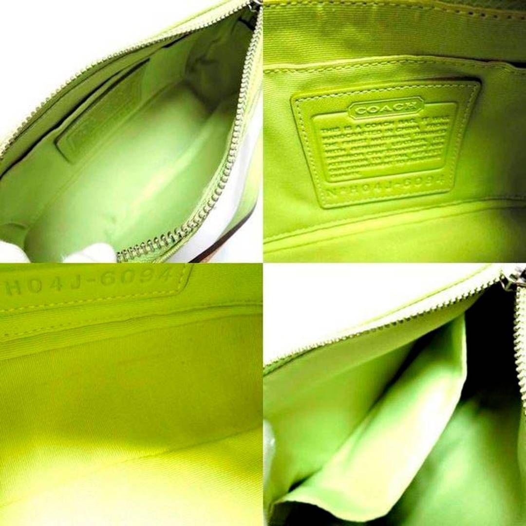希少✨ COACH コーチ アクセサリーポーチ グリーン系 6094
