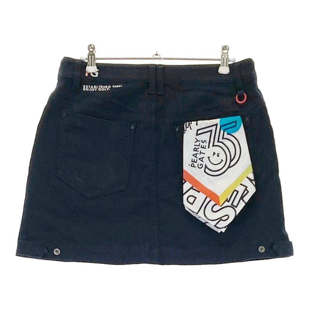 サイズ 2 PEARLY GATES パーリーゲイツ 2025年モデル 35周年モデル スカート バンダナ ネイビー系 240101531151 ゴルフウェア レディース ストスト