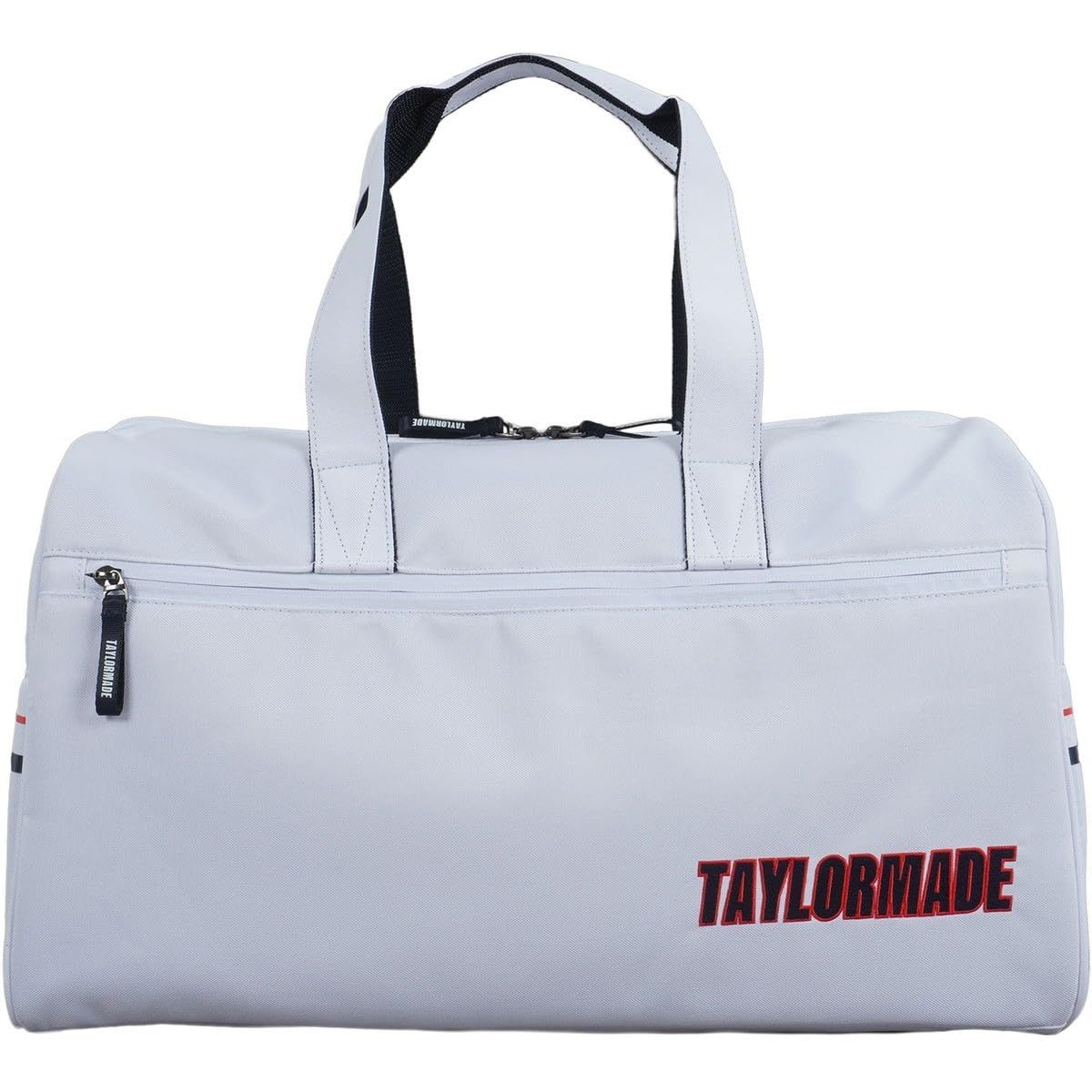 テーラーメイド TAYLOR MADE グラフィックロゴ ボストンバッグ ホワイト|ネイビー|レッド ユニセックス ボストンバッグ 24SS UN058 ホワイト|ネイビー|レッド