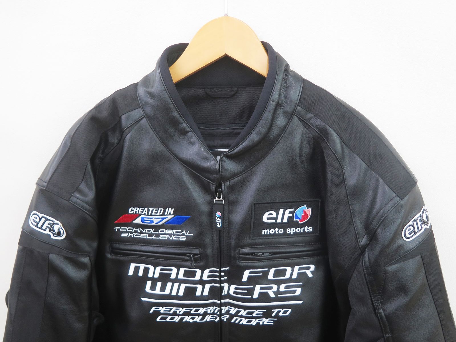 elf エルフ EJ-W108 エボルツィオーネPUレザージャケット 美品 4L 