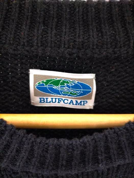 BLUFCAMP  RAW ABOUT KNIT -BLACK-