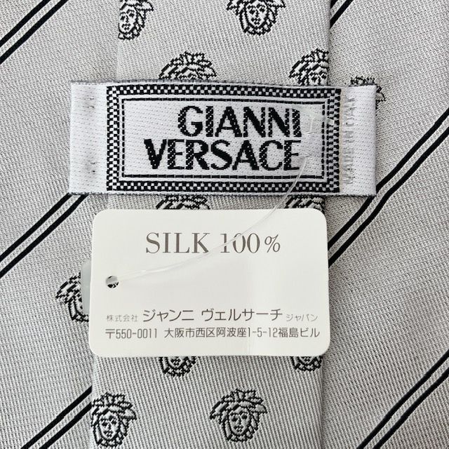 GIANNI VERSACE ジャンニ ヴェルサーチ メドゥーサ ストライプ ロゴ