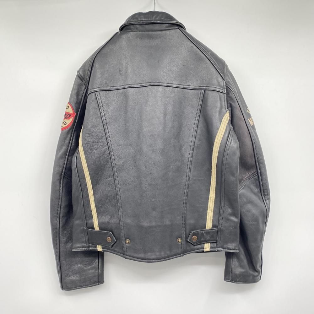 中古】90s BANANA REPUBLIC シングルライダース ブラック サイズXS 