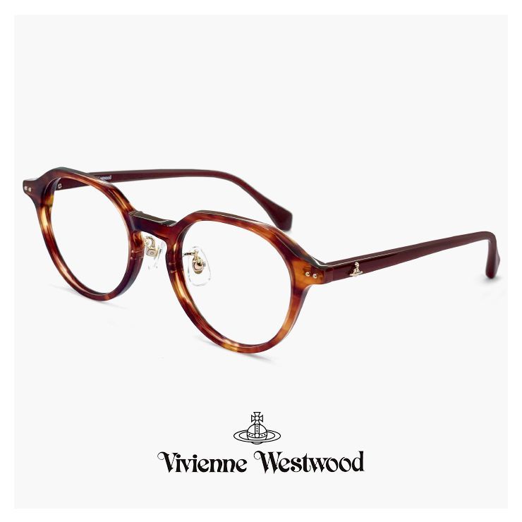 新品】 ヴィヴィアン ウエストウッド メガネ 40-0008 c01 47mm レディース Vivienne Westwood 眼鏡 女性  40-0008 ブランド クラウンパント型 フレーム オーブ べっ甲 カラー アジアンフィット - メルカリ