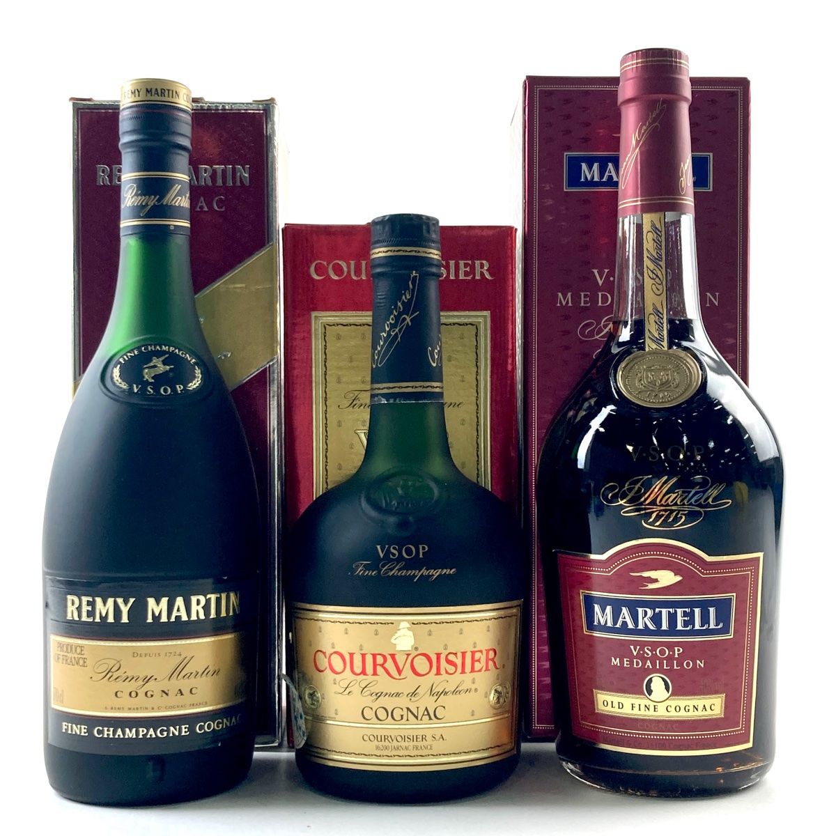 3本 COURVOISIER REMY MARTIN Hennessy コニャック 3本 COURVOISIER REMY MARTIN Hennessy コニャック