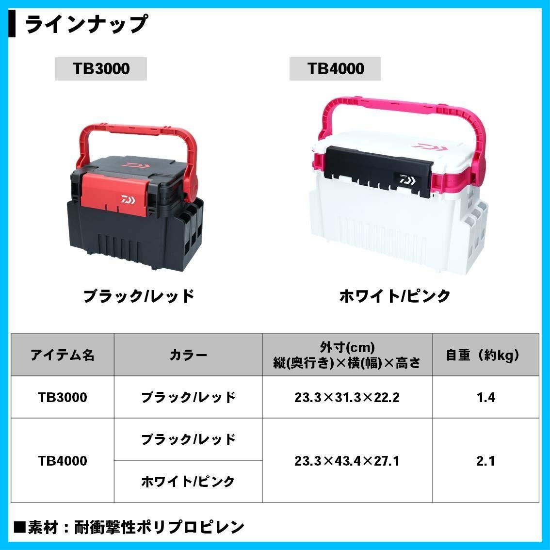 人気商品】ダイワ(DAIWA) タックルボックス TB3000/4000/5000