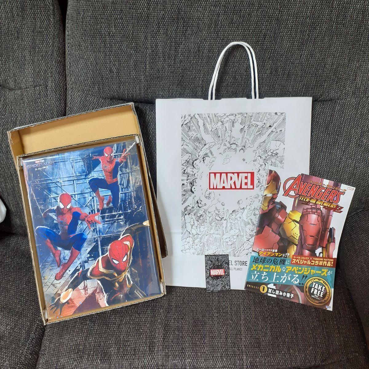 先行販売品スパイダーマンノーウェイホームキャンバスアートMARVEL STORE - メルカリ