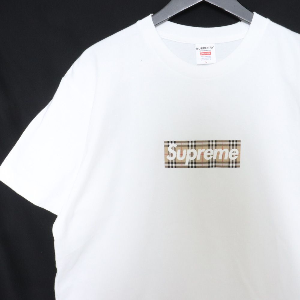 SUPREME × BURBERRY Box Logo Tee Lサイズ - メルカリ