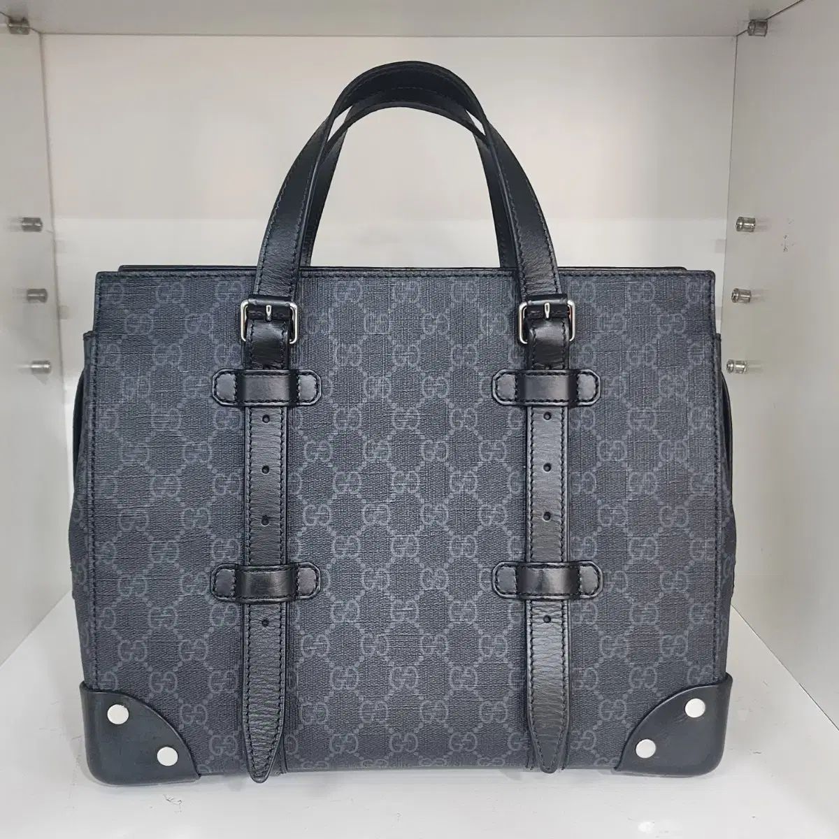 GUCCI グッチ ベルトデコレーション ユニセックス トートバッグ