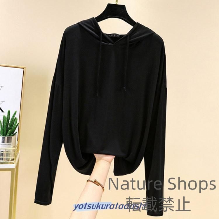 新品！未使用 速乾フード付き 長袖 Tシャツ パーカー 楽天市場】Tシャツ パーカー tシャツ フーディー フード付き