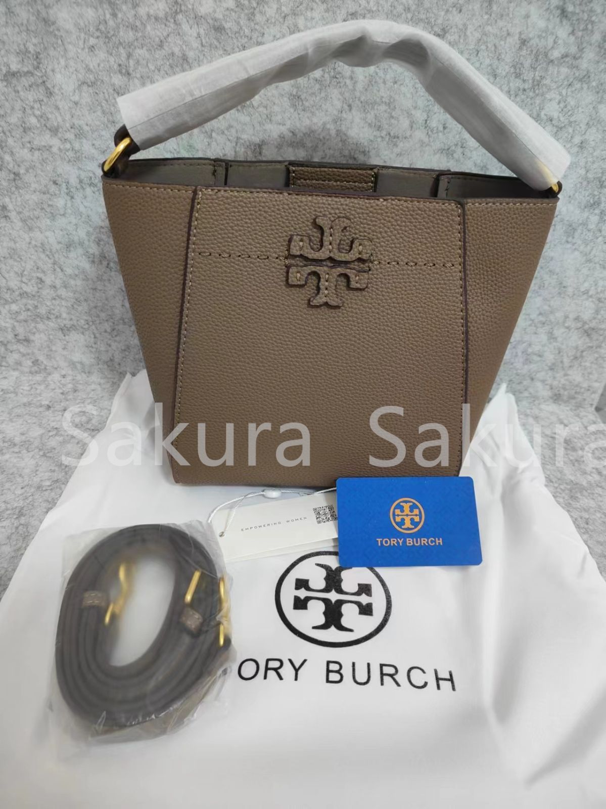 トリーバーチ TORY BURCH マックグロースモール  バケットバッグ 2way  ショルダーバッグ