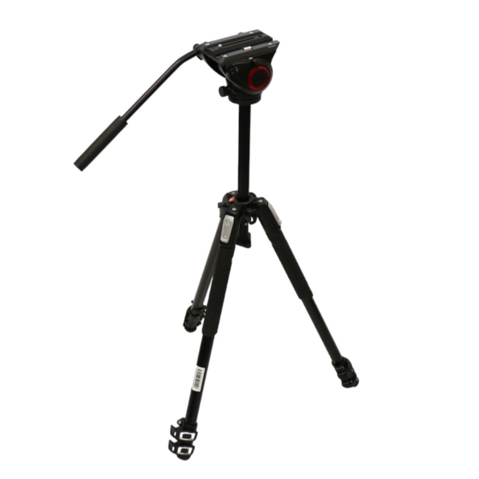 Manfrotto MVH500AHビデオ雲台+MT190X3アルミ三脚 【良い（B