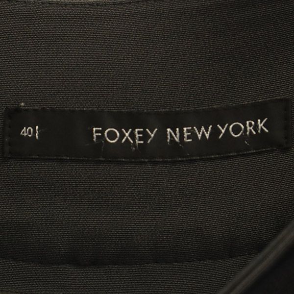 フォクシー ニューヨーク ギャザー ショートパンツ 40 グレー FOXEY NEW YORK レディース 【中古】 【230705】