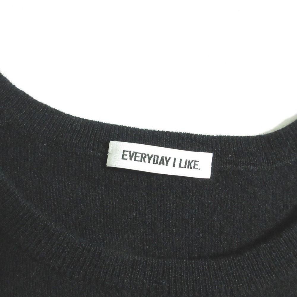 【未使用】EVERYDAY I LIKE. エヴリディアイライク カシミヤ リブ 美品 EVERYDAY I LIKE. エブリデイアイライク ドゥーズィエム