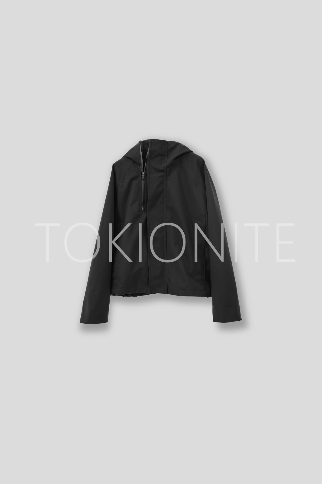 VUJADE ENZO DOUBLE-ZIP HOODED BLOUSON IN MATTE BLACK JACKET Vuja
