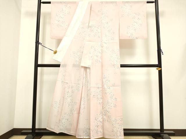 平和屋着物□小紋 笹竹文 胴抜き仕立て 洗える着物 AAAY5309cs