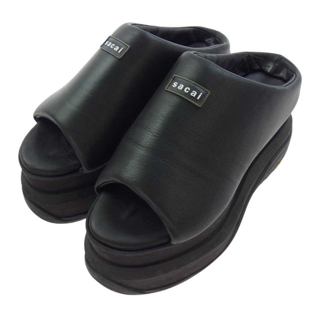 Sacai サカイ サンダル 24SS 24-07175 Padded Wedge Mules 