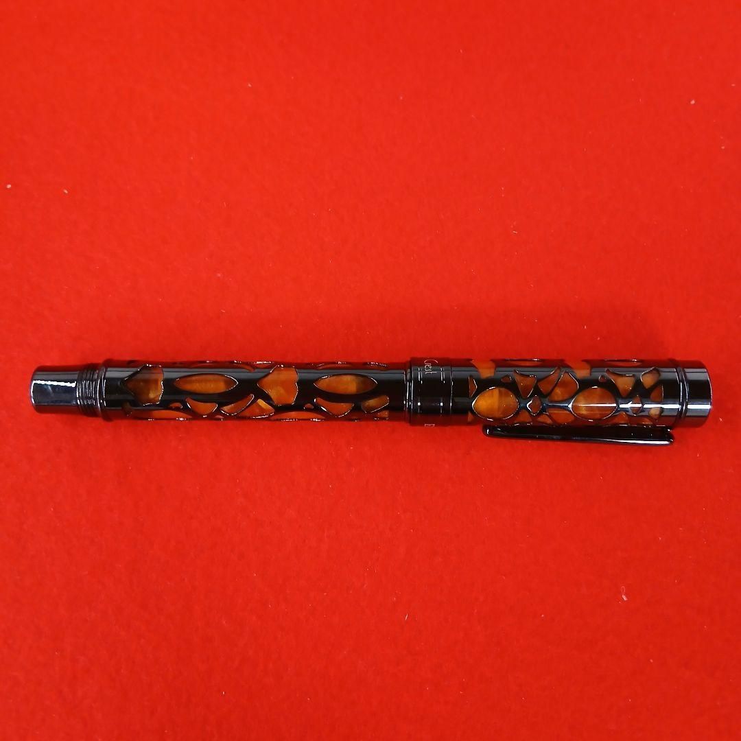 コンクリン エンデューラ デコクレスト 万年筆 オレンジ色