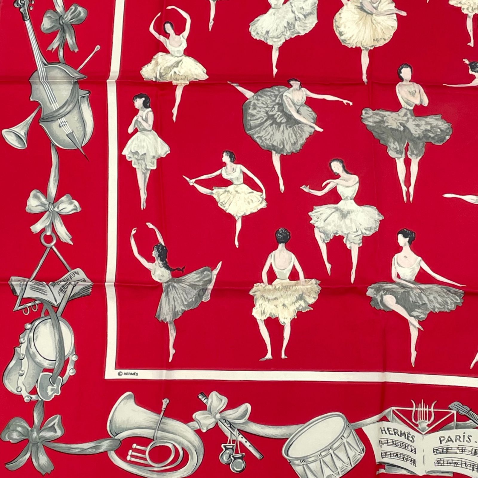 極美品 HERMES エルメス カレ90 シルク スカーフ La Danse ラ ダンス